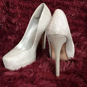 Call It Spring Metallic Sparkly Heels